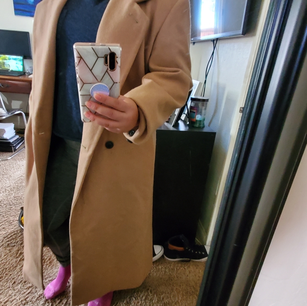 Camel wool coat